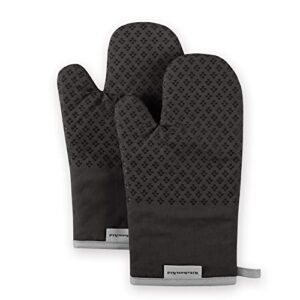 KitchenAid Asteroid Oven Mitt Set, 7″x12.5″, Black, 2 Piece