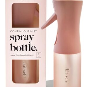 Kitsch Continuous Spray Bottle for Hair | Fine Mist Water Mister for Hair Styling – Spray Bottles for Cleaning, Plants & More – Terracotta, 5 oz