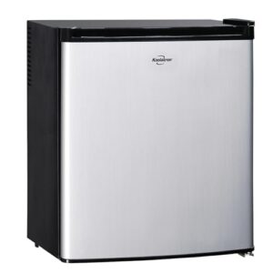 Koolatron 12V / 110V Refrigerator – Mini Fridge With Freezer For Trucks, Cool Storage For Kitchen, Bedroom, Office, Dorms, Compact Free Standing, Neveras Pequeñpara, 1.7 Cubic Feet Capacity, White