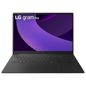 LG gram Pro 16-inch Lightweight Laptop Computer, Intel Evo Edition Powered by Intel Core Ultra7 258V Processor, Copilot+ Windows 11 Home, 32GB RAM, 2TB SSD – Metal Gray