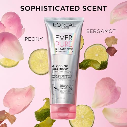 L'Oreal Paris Glossing Lamination Hair Mask with Glycolic Acid, Hair Treatment for Lasting Shine and Smoothness for Dull, Dry Hair, EverPure, 5.1 Fl Oz - Image 6