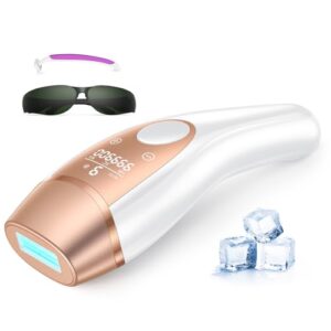 Laser Hair Removal for Women & Men – beatool IPL Laser Hair Removal Device with Painless 5℃ Ice Cooling, 3 in 1 at-Home Permanent Hair Remover for Face, Body, Bikini