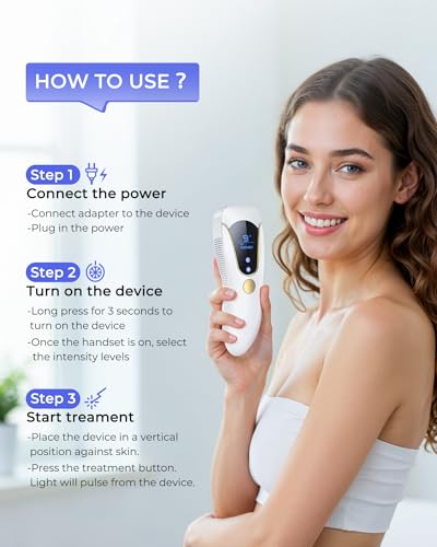 Laser Hair Removal for Women and Men, Air 15 Ice-cooling IPL Device Hair Removal for Nearly Painless & Long-Lasting Results From Home, 3 Modes & Auto Flashing for Fast Full Body Hair Removal - Image 6
