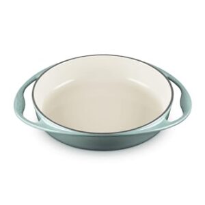 Le Creuset Enameled Cast Iron Traditional Round Tarte Tatin Dish, 2 qt., Sea Salt