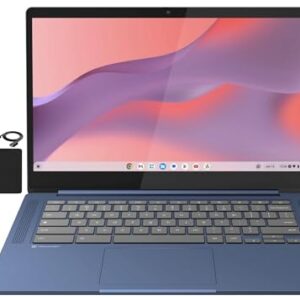 Lenovo Flagship Chromebook, 14” FHD Touchscreen Slim Thin Light Laptop Computer, 8-Core MediaTek Kompanio 520 Processor, 4GB RAM, 64GB eMMC, WiFi 6,Chrome OS, Abyss Blue