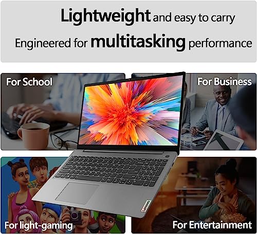 Lenovo IdeaPad 1 Student Laptop, 15.6" FHD Display, Intel Dual Core Processor, 12GB RAM, 512GB SSD + 128GB eMMC, 1 Year Office 365, Wi-Fi 6, Webcam, Bluetooth, SD Card Reader, Windows 11 Home, Grey - Image 7