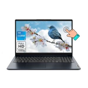 Lenovo Ideapad, 15.6″ FHD Touchscreen Laptop, 12th Gen Intel Core i5-1235U 10-core Processor, 16GB RAM, 512GB SSD, Intel Iris Xe Graphics, Wi-Fi 6, Windows 11 S, Abyss Blue, EAT Mouse Accessories