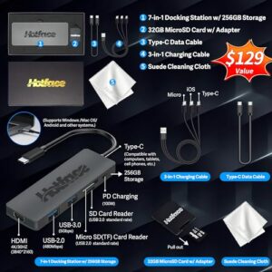 HP Stream 14″ HD BrightView Laptop, Intel Celeron N4120, 16GB RAM, 416GB Storage (128GB eMMC + 288GB Docking Station Set), Intel UHD Graphics, 720p Camera, Wi-Fi, 1 Year Office 365, Win 11 S, Gold