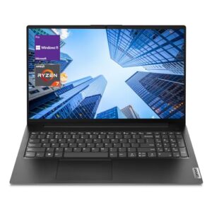 Lenovo V-Series V15 Business Laptop, 15.6″ FHD Display, AMD Ryzen 7 7730U, 40GB RAM, 1TB SSD, Numeric Keypad, HDMI, RJ45, Webcam, Wi-Fi, Windows 11 Pro, Black