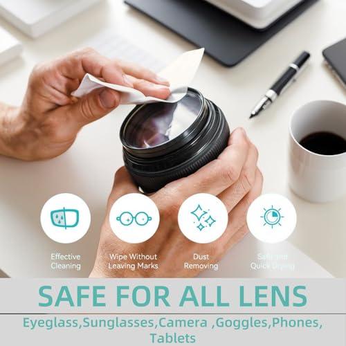 Lens Wipes For Eyeglasses,400 Count Lens Wipes,Pre-moistened Indepently Packaged,Safe,Scratch Free Lens Cleaner Wipes, Glasses Wipes Suitable For Eyeglass,Sunglasses,Camera,Goggle,Phone,Tablet - Image 5