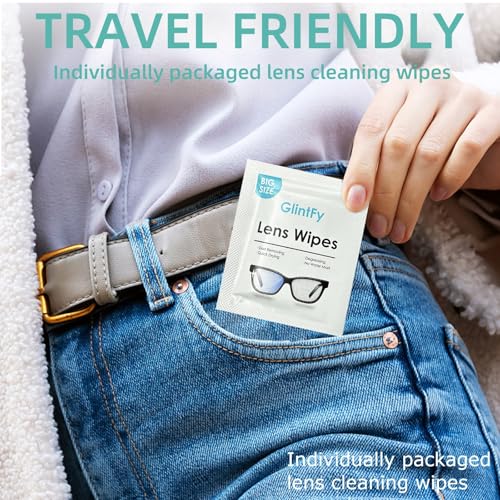 Lens Wipes For Eyeglasses,400 Count Lens Wipes,Pre-moistened Indepently Packaged,Safe,Scratch Free Lens Cleaner Wipes, Glasses Wipes Suitable For Eyeglass,Sunglasses,Camera,Goggle,Phone,Tablet - Image 6