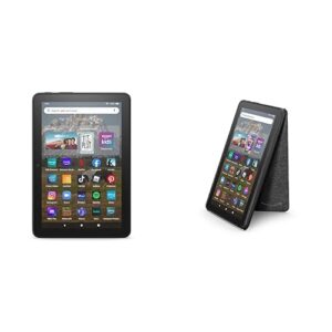 Like-New Amazon Fire HD 8 tablet (32 GB, 2022 release, Black) Case Bundle