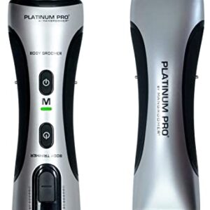 MANGROOMER – PLATINUM PRO New Body Groomer, Ball Groomer and Body Trimmer with Lithium Max Battery, Bonus Extra Foil and Storage Case!
