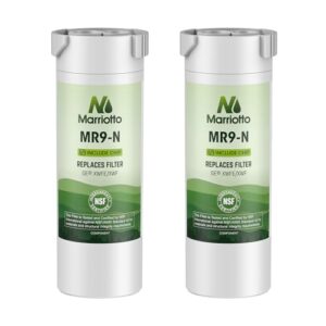 MARRIOTTO Water Filter Compatible with XWFE (Built-in CHIP), Replacement for GE XWFE, XWF Refrigerator Water Filter Pack of 2