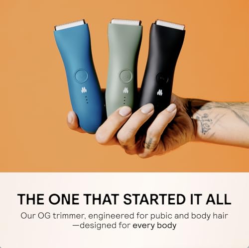 MERIDIAN The Trimmer Original - Body Hair Trimmer for Men, Electric Shaver for Pubic Hair, Chest, Legs & Bikini, Waterproof & Rechargeable, Ocean - Image 7