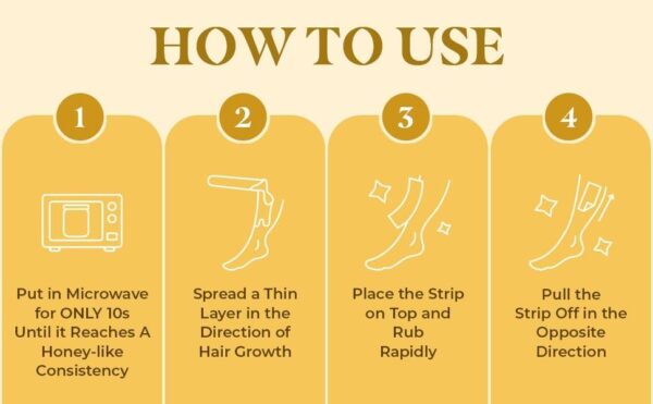 MOOM Organic Hair Removal Kit with Lavender, 6 oz, Chemical-Free and Natural Waxing Kit - Image 6