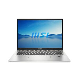 MSI Prestige 14 EVO 14” FHD+ Business Laptop: Intel Core i9-13900H, Intel Iris Xe, 32GB DDR5, 1TB NVMe SSD, Type-C, Thunderbolt 4, Win 11 Pro: Urban Silver B13M-633US
