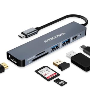 MacBook USB-C Hub Adapter – Multiport Docking Station With HDMI for MacBook Pro and Thunderbolt Devices
