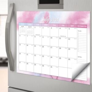 Magnetic Calendar for Refrigerator 2025-2026– 15″x12″ Fridge Magnet with Strong Magnets, Colorful Monthly Organizer for Home & Office, Fridge Calendar Runs from July 2025 to December 2026