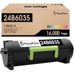 MasaiMara 24B6035 Black High Capacity 16,000 Pages Compatible Toner Cartridges Replacement for Lexmark M1145 XM1145 Printer