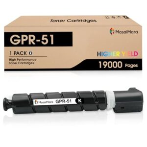 MasaiMara GPR-51 GPR51 8516B003AA High Capacity Compatible Toner Cartridges Replacement for Canon C250 C250iF C255iF C350 C350iF C350P C355iF Printer (Black, 1-Pack)
