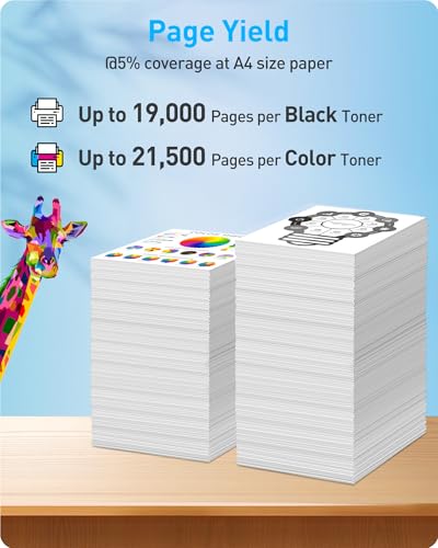 MasaiMara GPR-51 GPR51 Compatible Toner Cartridge Replacement for Canon C250 C250iF C255iF C350 C350iF C350P C355iF Printer (8516B003 8517B003 8518B003 8519B003, BCMY Color 4 Pack) - Image 4