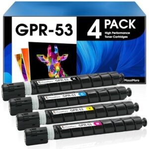 MasaiMara GPR-53 GPR53 Toner Cartridge for Canon ImageRunner Advance C3020 C3320 C3320F C3320L C3325 C3325i C3330 C3520 C3520i C3525 C3525i C3530 C3530i C3330i C3730i Printer (4-Pack)