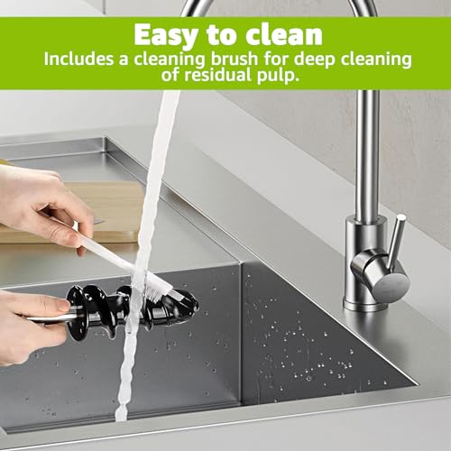 Masticating Juicer Attachment for Kitchen aid Stand Mixers, Masticating Juicer Accessories,Slow Juicer Attachment for All Models Kitchenaid Juicer Mixers and Cuisinart (White) - Image 7