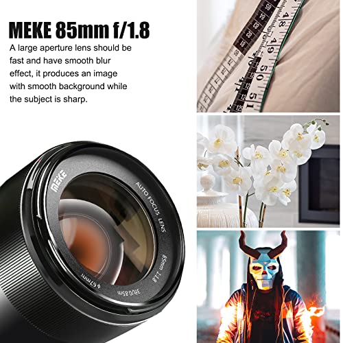 Meike 85mm F1.8 Full Frame Auto Focus Medium-Telephoto Portrait Lens Compatible with Canon EOS EF Mount Digital SLR Cameras 5D Mark IV 6D Mark II - Image 5