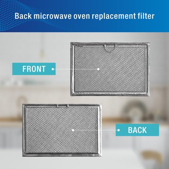Microwave Filter,Filters for Kitchen Oven,Microwave Aluminum Grease Filter Replacement Fit for GE Model WB06X10608 Size Is 7"x 5" Inches,Two Pack MAF-01 - Image 4
