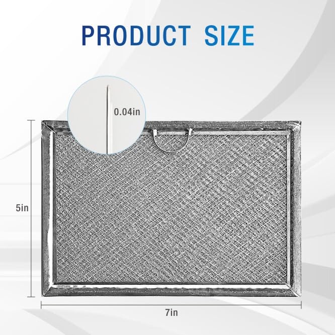 Microwave Filter,Filters for Kitchen Oven,Microwave Aluminum Grease Filter Replacement Fit for GE Model WB06X10608 Size Is 7"x 5" Inches,Two Pack MAF-01 - Image 6