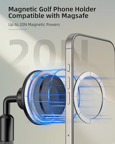 Monopod and Tripod Selfie Stick to Record Golf Swing Training Aid, Magnetic Golf Film Stick Adjustable Aluminum Compatible with Magsafe iPhone 16/15/14/13/12 Plus Pro Max Series - Image 7