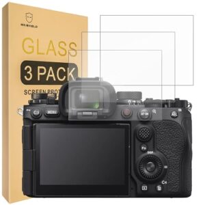 Mr.Shield Screen Protector compatible with Sony Alpha A9 III A9III A9M3 Camera [Tempered Glass] [3-PACK] [Japan Glass with 9H Hardness]
