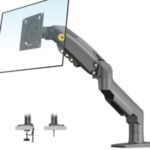 NB North Bayou Monitor Mount,Fits 17-30″ or Bigger Computer Monitors(Within 19.8lbs), Adjustable Stand with Tilt Rotation Swivel Function, Desk Mount F80