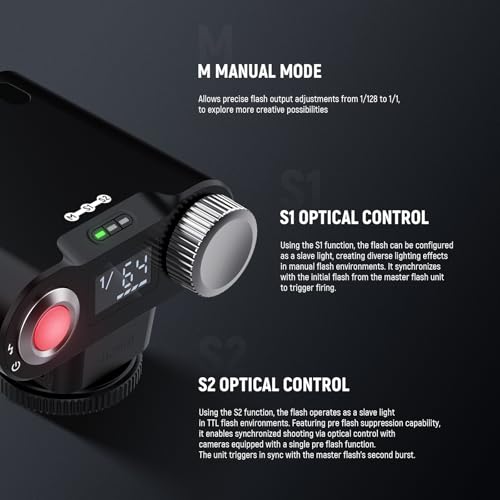 NEEWER Z160 SE Camera Flash, 20Ws GN15 6000±200K Speedlight, Manual 1/1-1/128 Power & S1/S2 Mode 3.7V/1200mAh Battery 650 Full Power Studio Light, Compatible with Canon Nikon Sony Fuji Olympus Cameras - Image 5