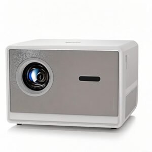 [Netflix Officially & Electric Focus]Projector with WiFi and Bluetooth｜3 Years Protection｜600ANSI Native 1080P/4K Supported｜Short Throw Projecto for Home & Outdoor｜Built-in Apps