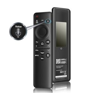 New BN59-01432A Solar Voice Remote Replacement for Samsung TV Remote with Rechargeable Solar Cell, Compatible with Samsung 2023-2024 Neo QLED, 8K, The Frame and Crystal UHD Series, 4 Shortcut Buttons