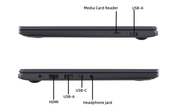 New Business & Student School Laptop 14 inch FHD Display Pentiu.m N6000 Processor 4GB Memory 64GB eMMC Webcam Wi-Fi HDMI USB-C Touchpad up to 10 Hours Long Battery Life Win 11 Home in S Mode Black - Image 7