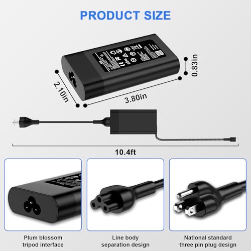 New Slim 65W USB C Laptop Charger Replacement for HP Spectre x360 Envy x360 Chromebook Elitebook x360 Elite x2 Probook Computer AC Adapter Type C 6FT Power Cord - Image 5