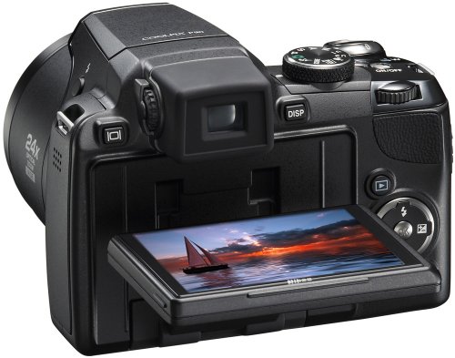Nikon Coolpix P90 12.1MP Digital Camera with 24x Wide Angle Optical Vibration Reduction (VR) Zoom and 3 inch Tilt LCD - Image 4