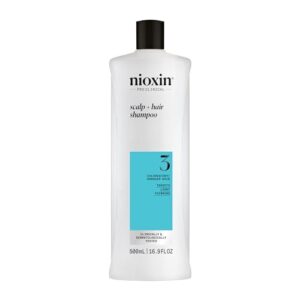 Nioxin System 3 Scalp + Hair Thickening Shampoo for Colored, Dry, & Damaged Hair with Light Thinning | Maintain Vibrant Color | Cleanse, Strengthen & Nourish with Niacinamide & Biotin