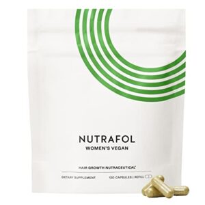 Nutrafol Women’s Hair Growth Supplements, for Women 18-44 Years Old, Clinically Tested for Visibly Thicker, Stronger Hair, 100% Vegan Ingredients, Dermatologist Recommended – 1 Month Supply, 1 Pouch
