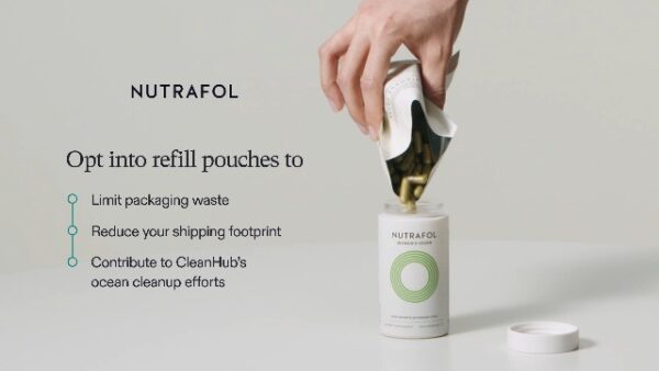 Nutrafol Women's Hair Growth Supplements, for Women 18-44 Years Old, Clinically Tested for Visibly Thicker, Stronger Hair, 100% Vegan Ingredients, Dermatologist Recommended - 1 Month Supply, 1 Pouch - Image 8