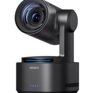 OBSBOT Tail 2 PTZR NDI Camera 4K@60FPS, Pro AI Tracking, 1/1.5″ CMOS, 50MP, 5X Optical Zoom, 12X Hybrid Zoom, SDI/HDMI/IP/USB 3.0 Output, Live Streaming for Education, Conference, Worship, Live Events