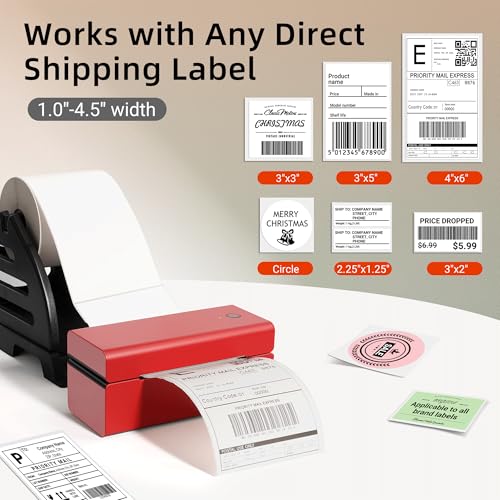 ORGSTA USB Shipping Label Printer - T001 4x6 Thermal Label Printer for Small Business, High Speed Label Printers for Shipping Package, Used for Ebay, Amazon, Shopify, Etsy, USPS, FedEx(USB Only) - Image 4