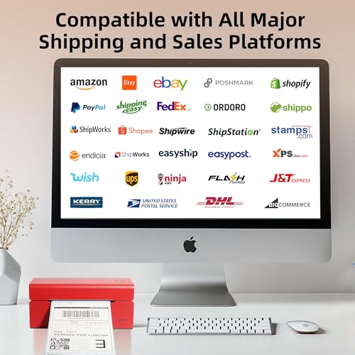 ORGSTA USB Shipping Label Printer - T001 4x6 Thermal Label Printer for Small Business, High Speed Label Printers for Shipping Package, Used for Ebay, Amazon, Shopify, Etsy, USPS, FedEx(USB Only) - Image 6