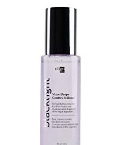 Oligo Professionnel – Blacklight Shine Drops – Weightless hair oil – Anti frizz serum – Argan oil – Nourishing – Paraben Free – Instant shine – 3.4 oz