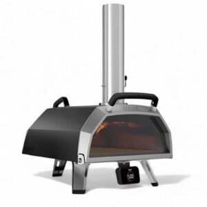 Ooni Karu 2 Pro Multi-Fuel Pizza Oven – Wood and Gas Outdoor Pizza Oven with Pizza Stone & Integrated Thermometer, Pizza Oven Outdoor, Dual Fuel 16 Inch Pizza Maker, Outdoor Cooking Grill