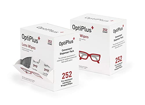 OptiPlus Eyeglass Lens Wipes l Pre-Moistened l Cleaning Wipes for Glasses, Smart Phones, Optical Lens, Goggles, and Watch Screen l Quick-Dry & Scratch-Free | 252 Count (504 Count (Pack of 1)) - Image 3