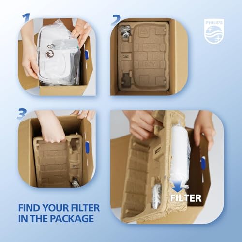 PHILIPS GoZero Next-gen Instant Water Filter Pitcher, Rechargeable Battery, Mirco-X Clean Technology, 3L 12 Cups, 1L/min Fast Flow, Countertop Filtered Water Purifier Jug for Tap Water, 1 Filter - Image 6